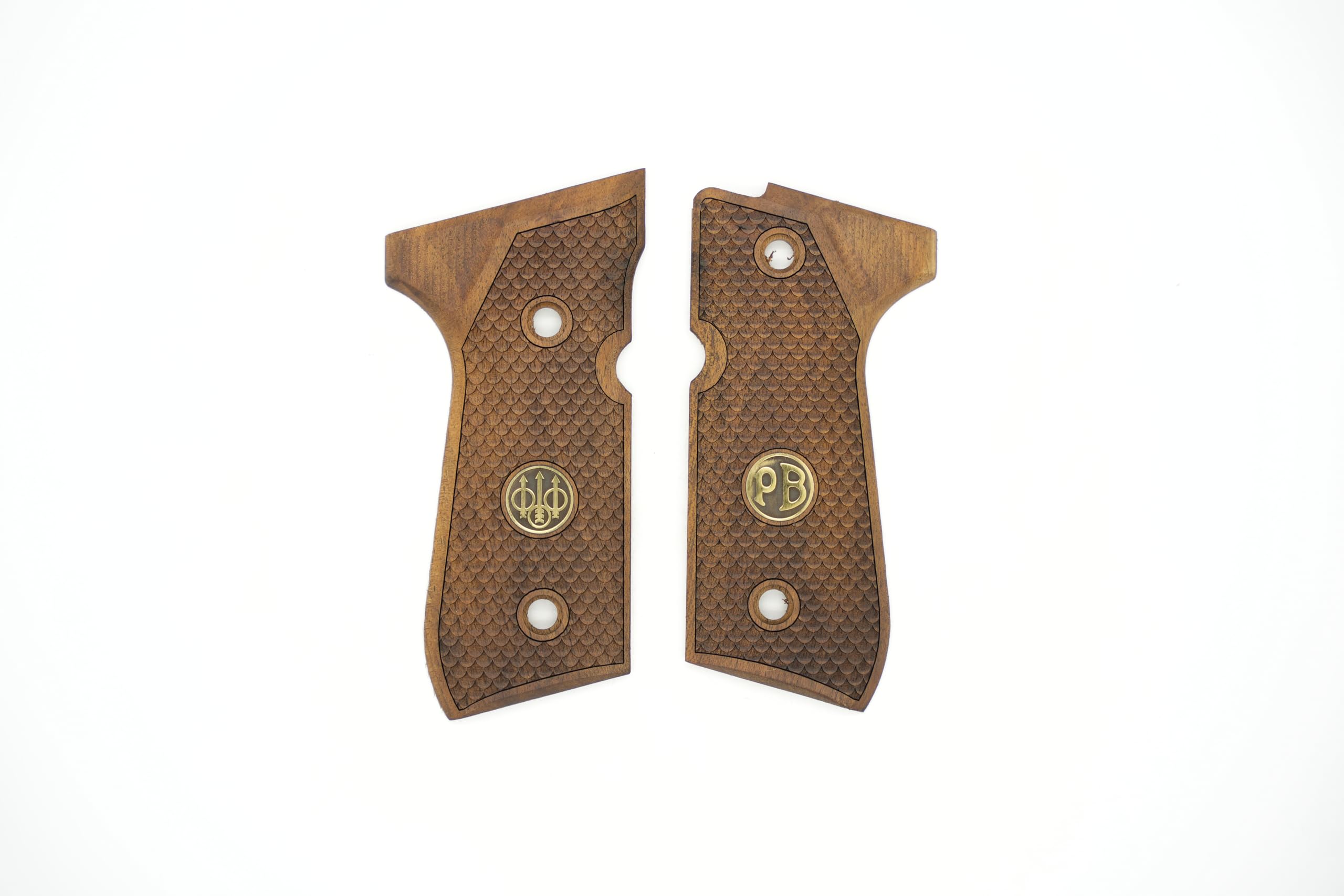 Puños de madera de nogal de marca Deep Grips compatibles con Beretta 92FS, 92A1, 92G, 92D, 96, M9