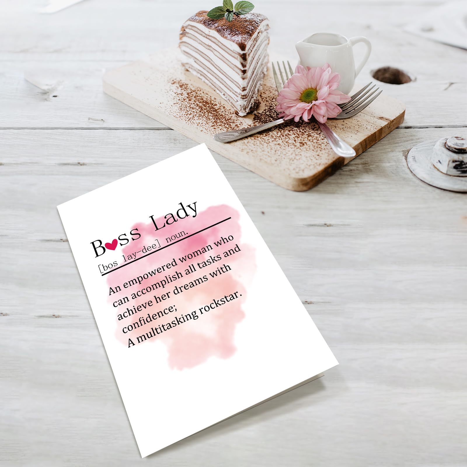 Supoeguk Lustige Boss’s Day Karte Für Frauen – Dankeskarte, Boss Lady Definition, Zum Geburtstag Oder Als Anerkennung