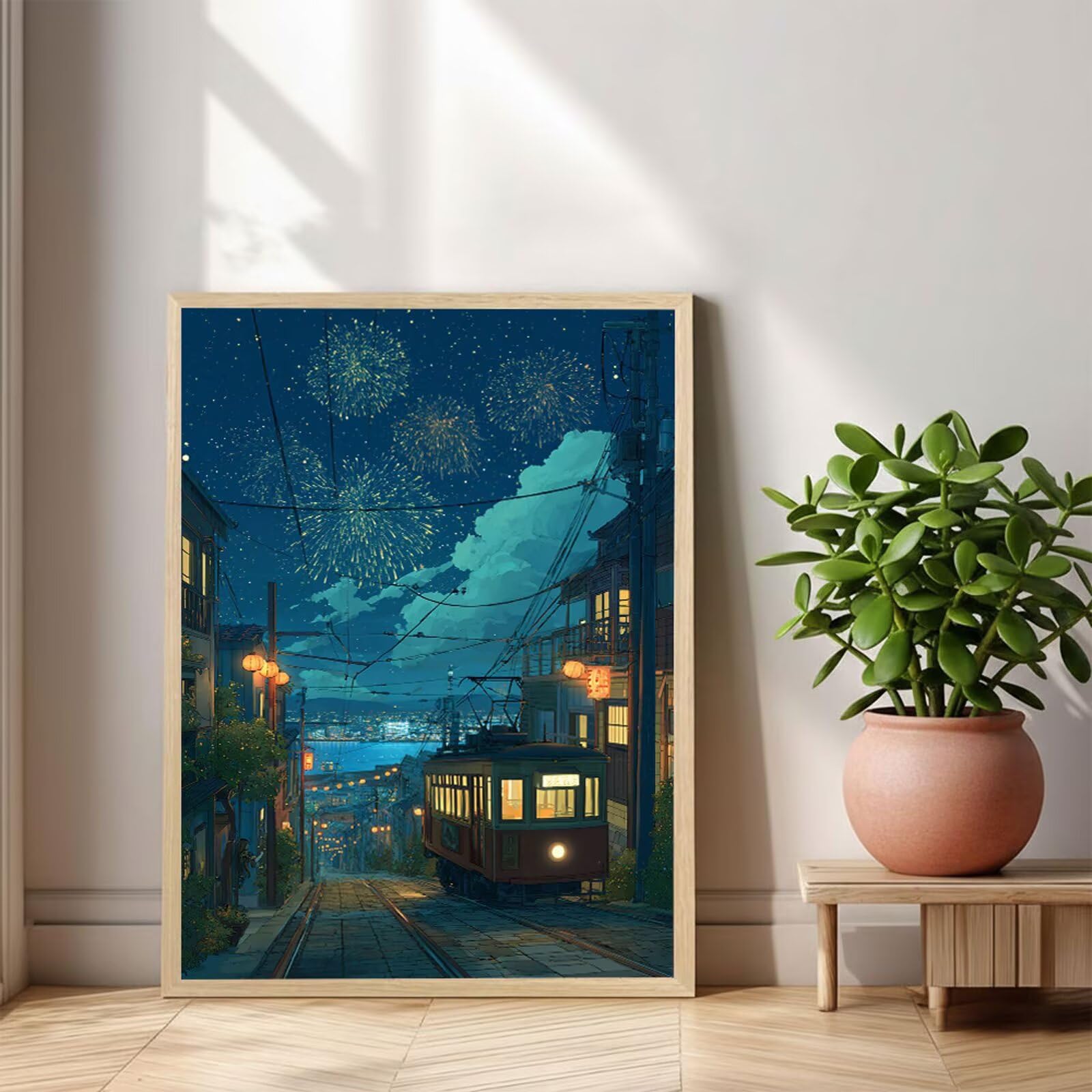 Zestaw do malowania diamentami 5D - widok miasta i ulicy - 80 x 120 cm diamentowe malowanie dla dorosłych, kreatywne rzemiosło, pełna wiertło mozaika diamentowa kryształy, prezenty dla kobiet 1Z-252