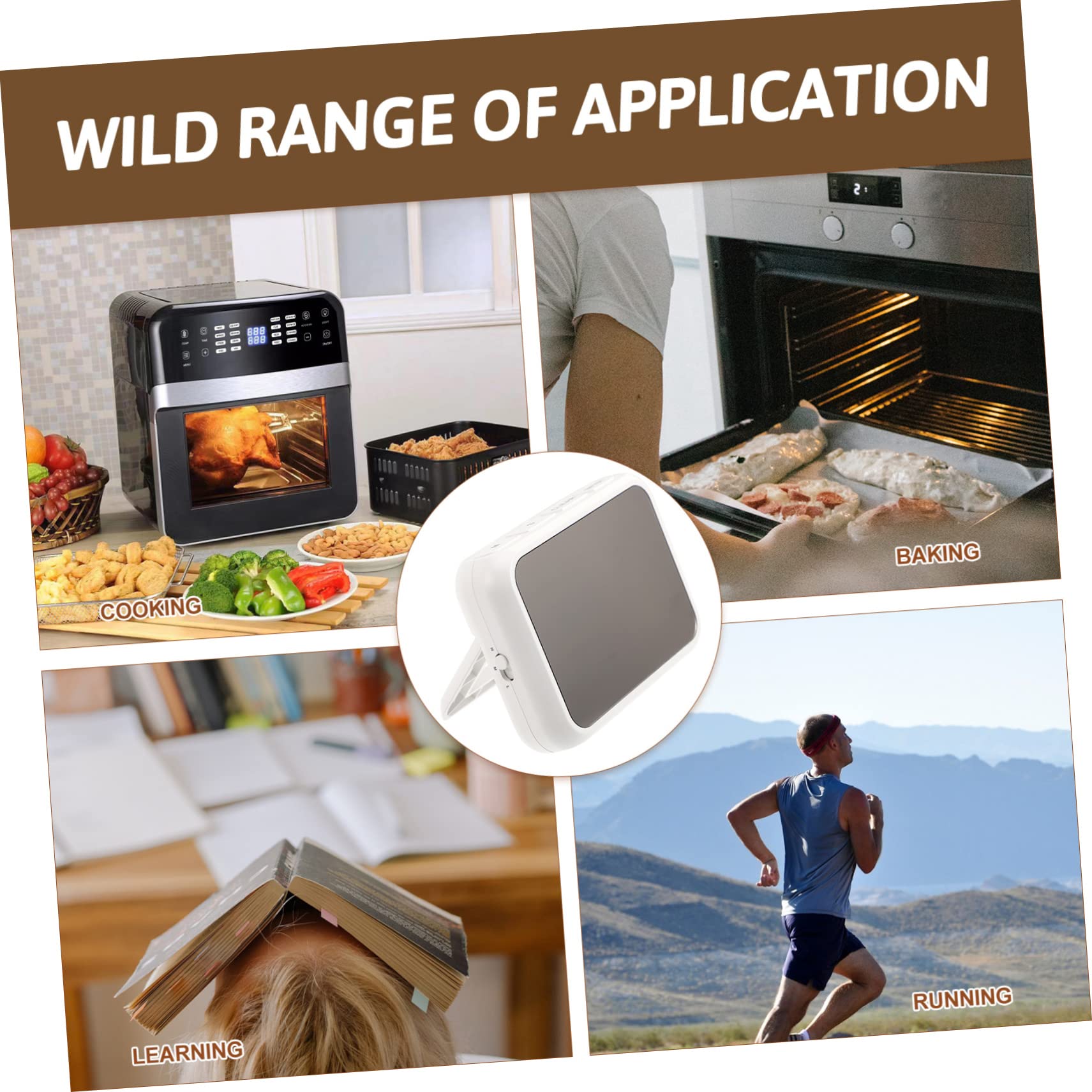 Timer Cucina Digitale Ricaricabile Display LED Grande