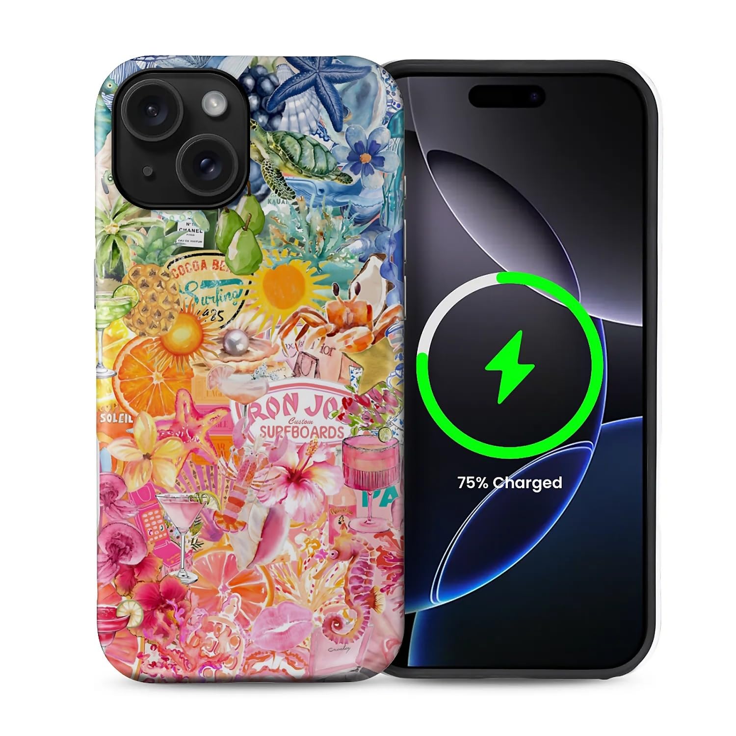 OURZPO for iPhone 14 Plus Case,Campatible with Magsafe,TPU Silicone + PC Hard Shell 2 Layer Protection, Shockproof Resilience & Matte Scratch