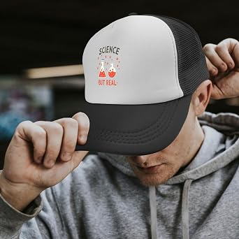 Bilim Ama Gerçek Kamyon Şoförü Şapka Kadın Trendy Mesh Trucker Hat Yaz için