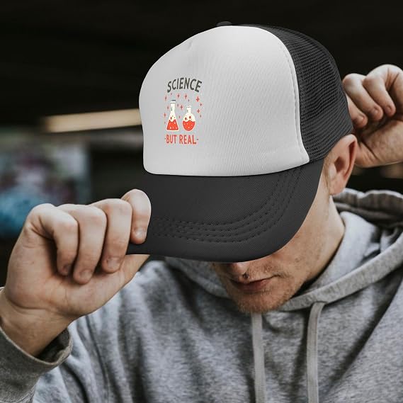 Bilim Ama Gerçek Kamyon Şoförü Şapka Kadın Trendy Mesh Trucker Hat Yaz için