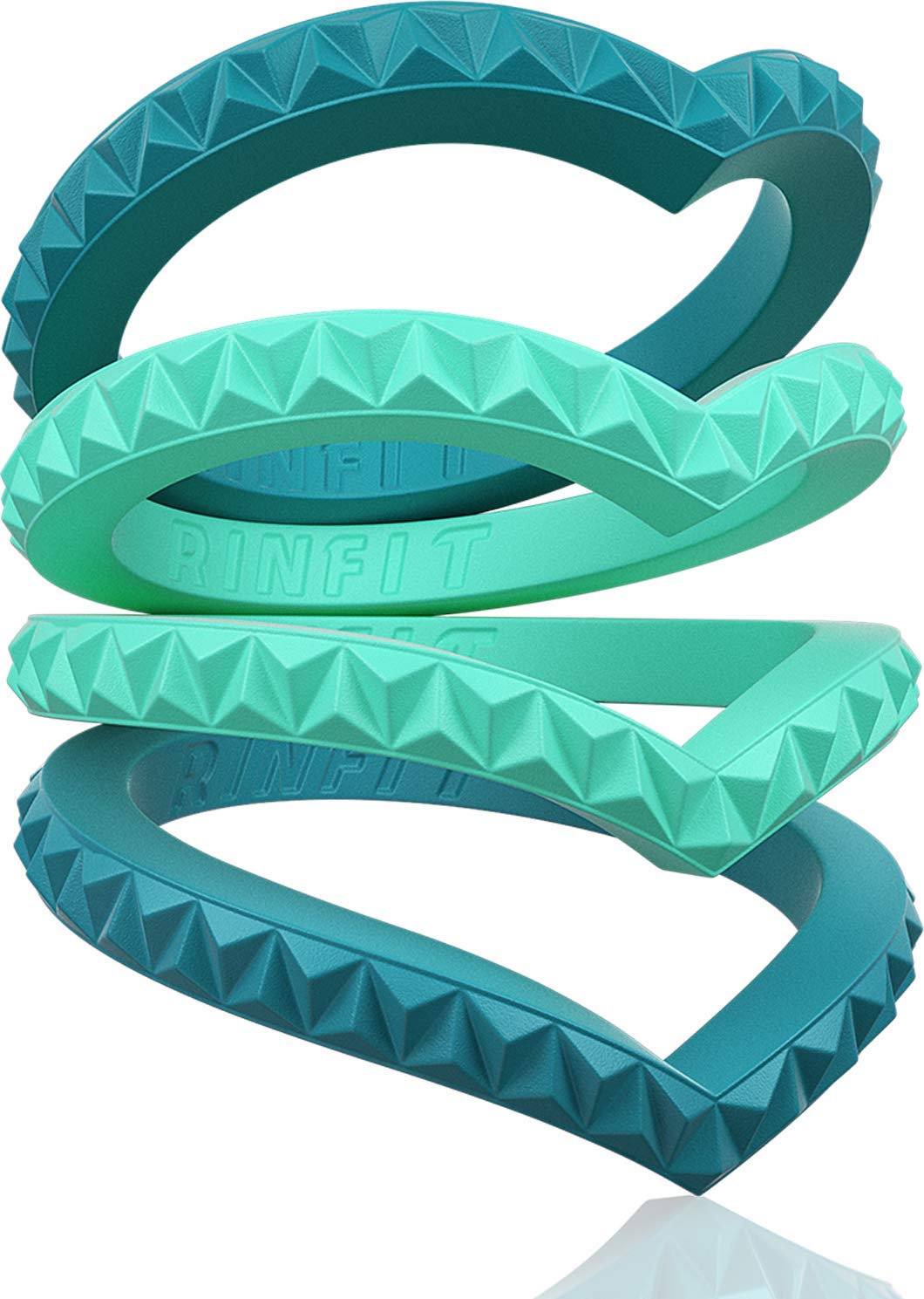 Rinfit Silicone Rings for Women - Silicone Wedding Bands Women - Womens Wedding Ring - Stackable Silicone Rings Women - Couture Collection