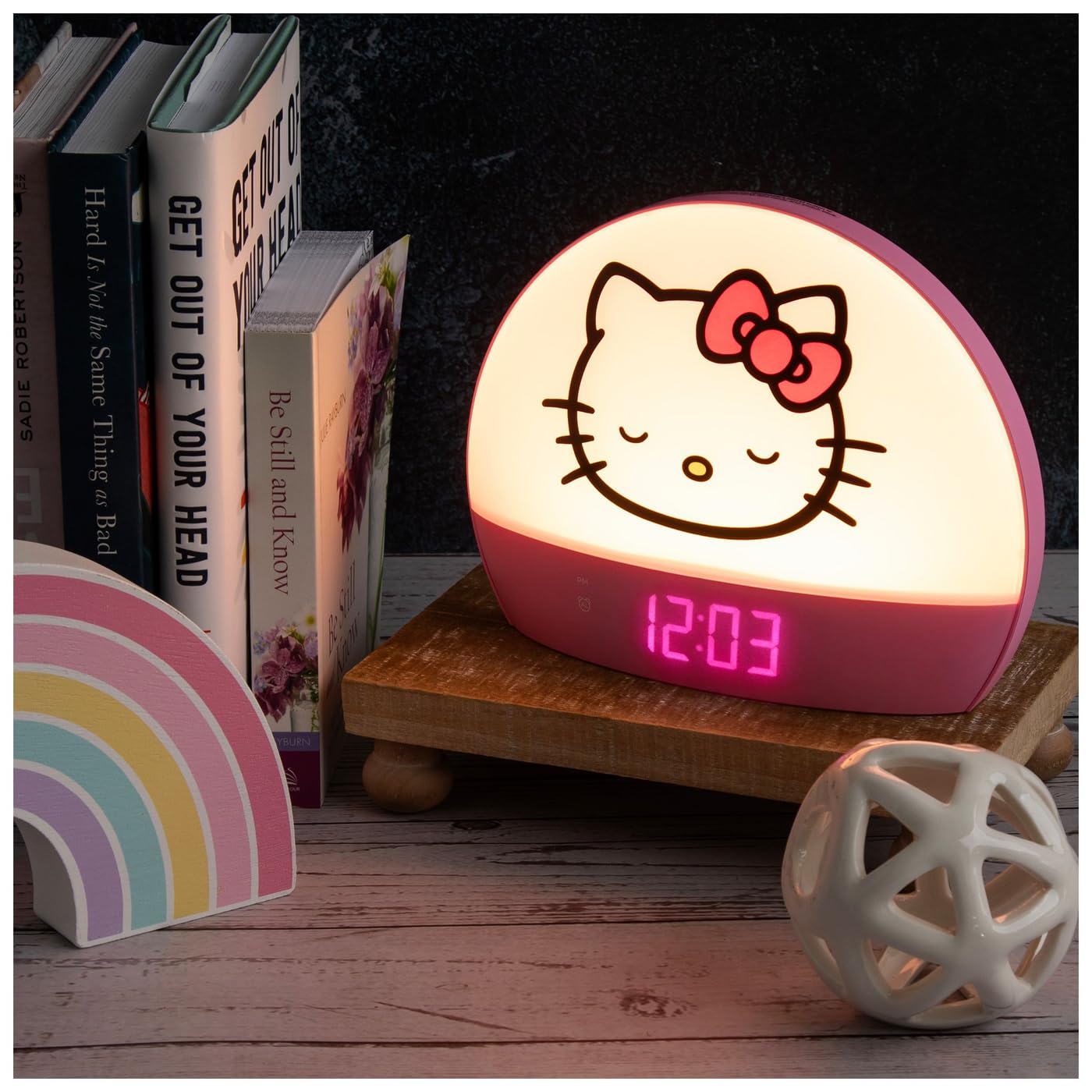 Amazon.com: Hobby Lobby Hello Kitty Sunrise Alarm Clock, Arched