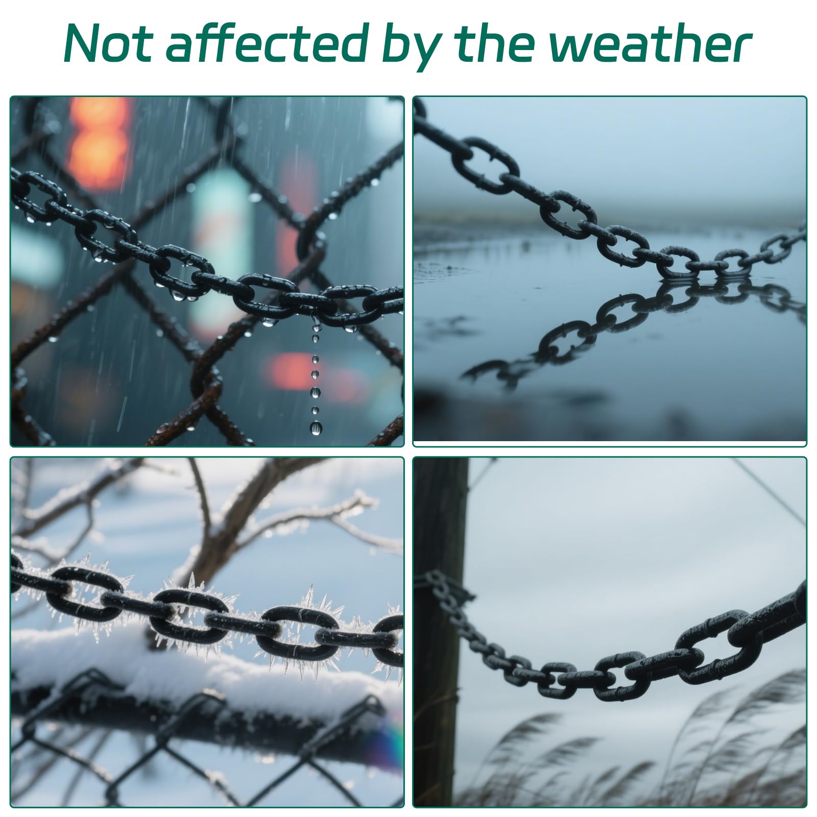 Chaîne en acier de 10 m, 3 mm, noire, chaîne à maillons pour chaînes à bascule, chaînes de séchage, chaînes de délimitation, chaîne pour chien
