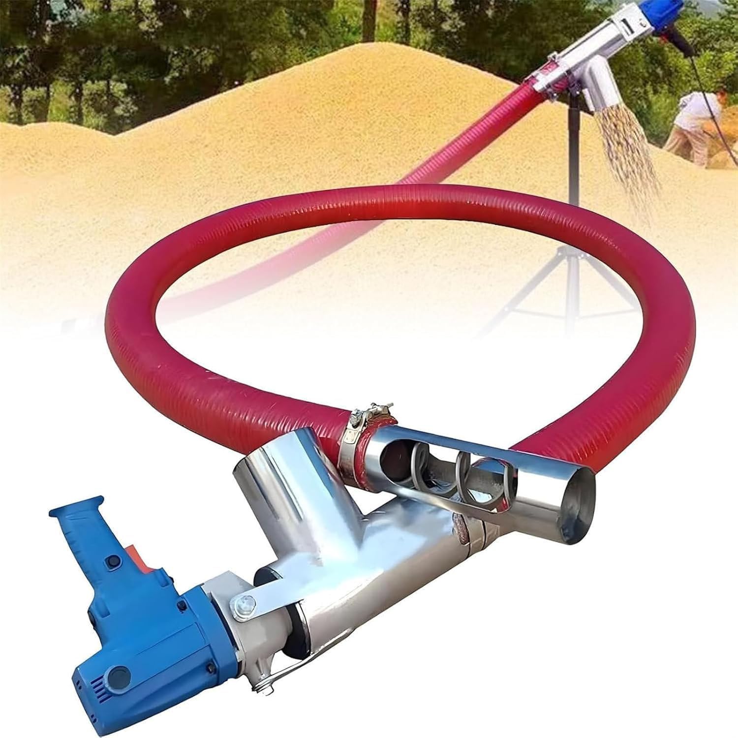 Trasportatore portatile di aspirazione del grano, piccola pompa del grano per pellet agricoli & pellet della costruzione
