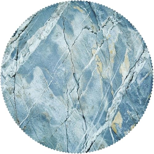 Vista 25 de Mantel redondo con patrón de fondo de mármol, a prueba de derrames, antiencogimiento, suave y resistente a las arrugas, mantel de tela decorativa