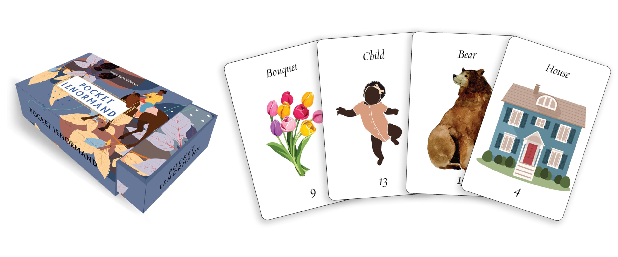 Pocket Lenormand: Simple Daily Divination (40 Full-Color Cards)