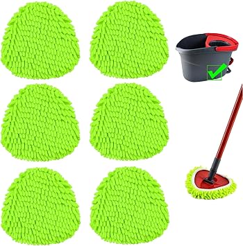 Chenille Duster Spin Mop Heads Compatible with Ocedar Easywring 1 Tank