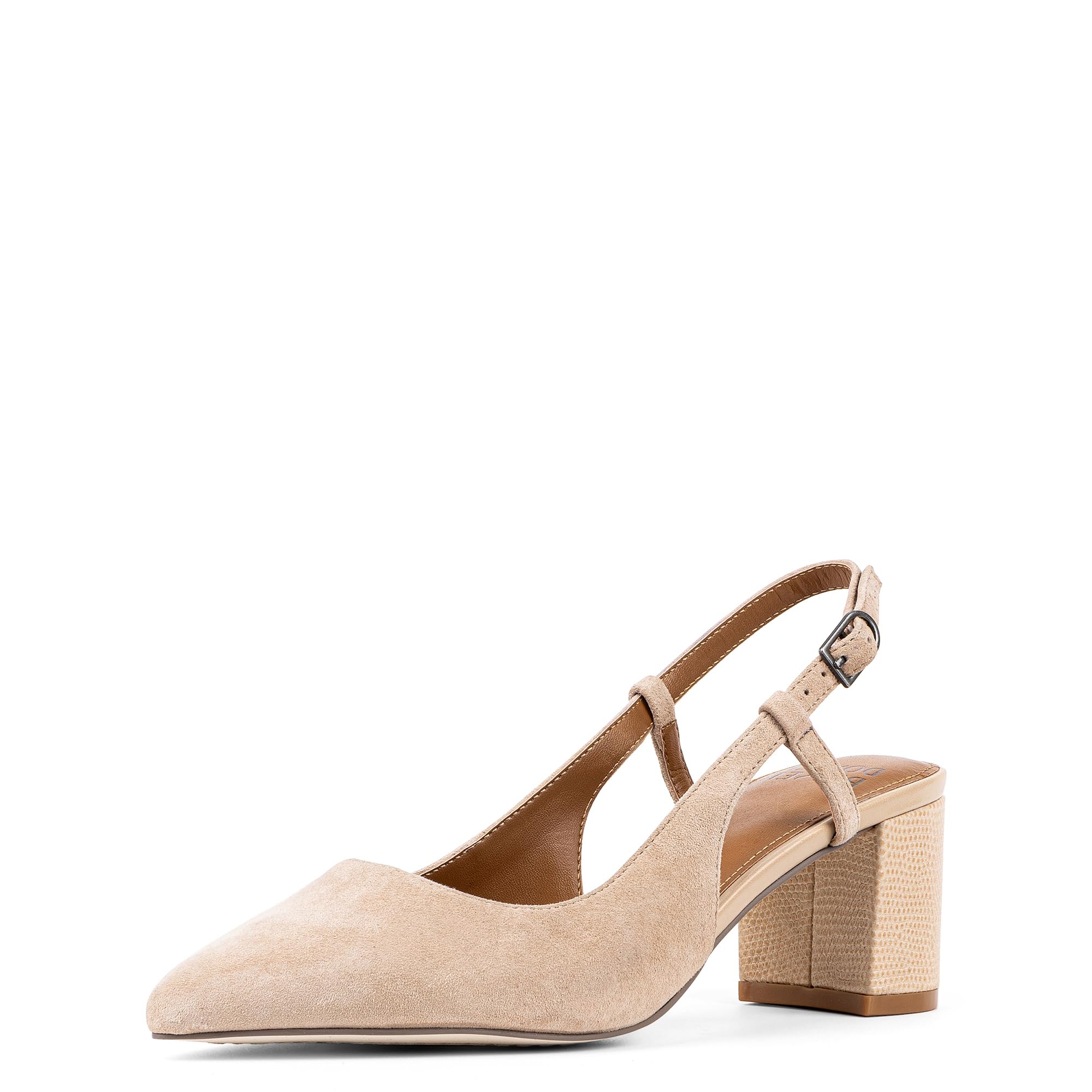 Donald Pliner Women’s Shanie Slingback Pump Heel, 2" Block Heel Shoes for Comfort, Women’s Heels with Padded Insole