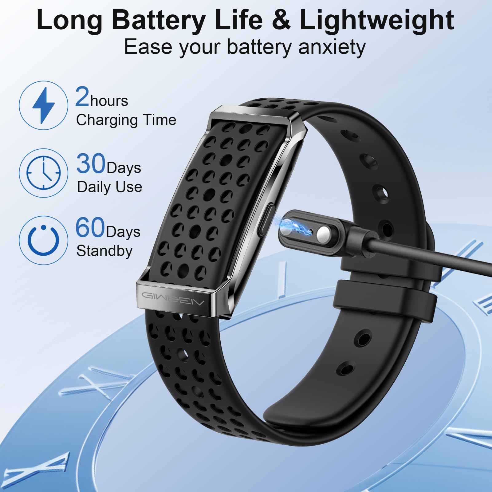 Smart Bracelet for Men Women,24/7 Activity & Fitness Trackers Band,Sleep Tracking/Heart Rate/Blood Pressure/ SpO2/ Steps Monitor,170+ Sport Modes Smart Wristband with Free APP 2 Bands -Black