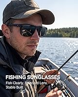 Vista 6 de Gafas de sol polarizadas para hombre, anteojos de sol polarizados con protección UV, lentes de sol ligeras para conducir, pescar, jugar al golf