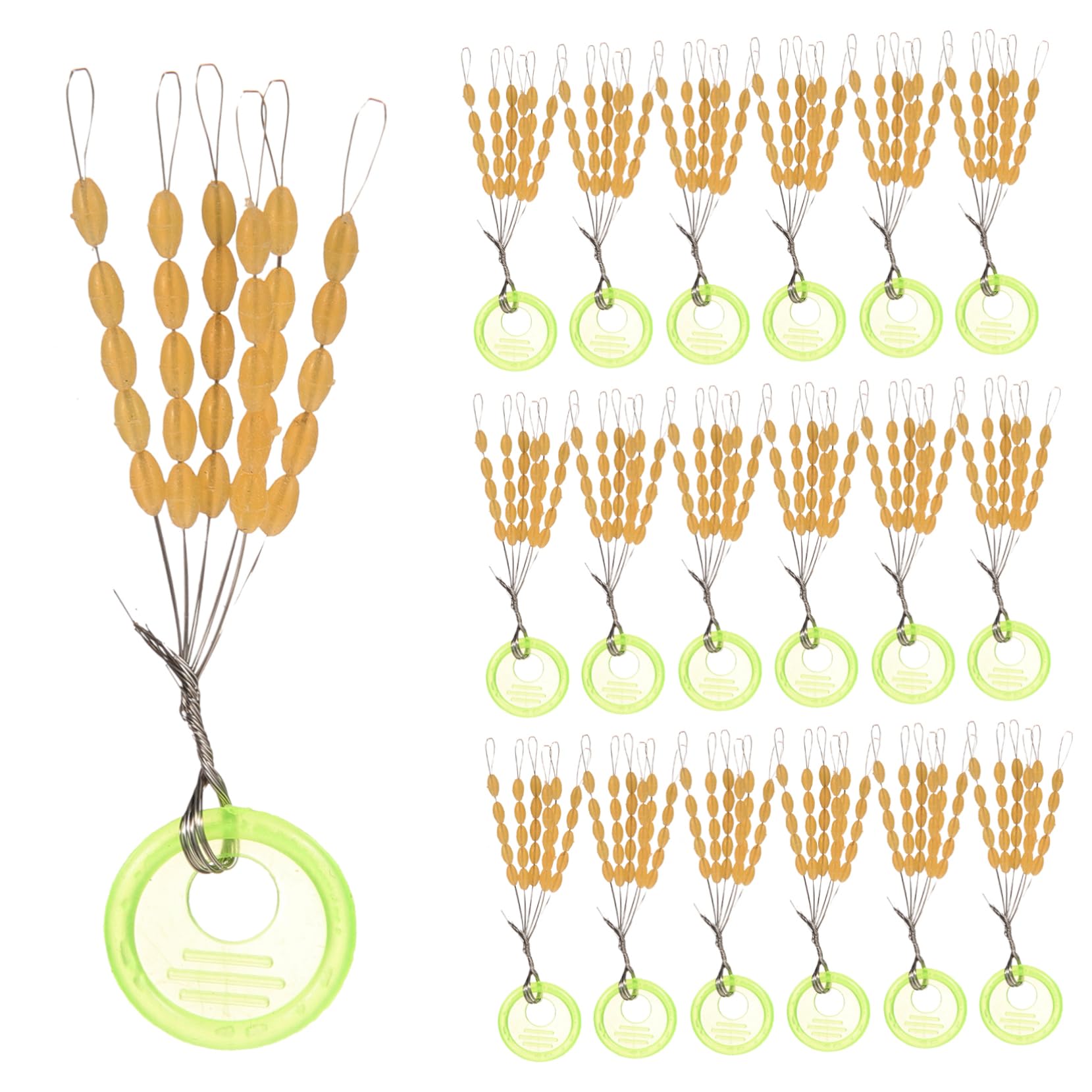 HEMOTON 5 Ensembles Accessoires Flottants Poisson Flotteur De Pêche Matériel De Pêche S'arrête Pêche À Flotter Bouchon Plombs Flotteurs Plastique 60 Pièces * 5