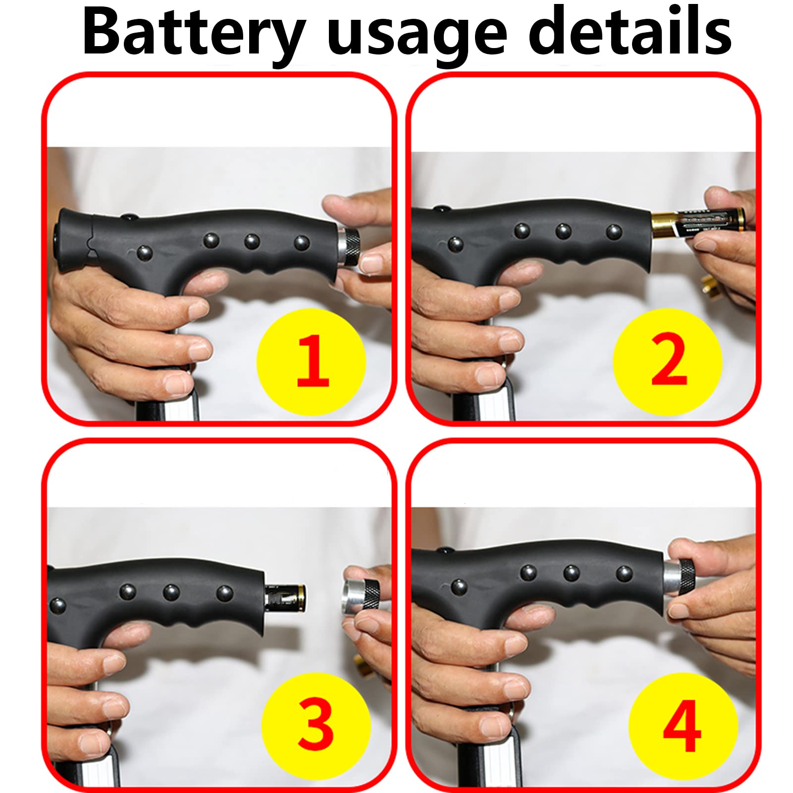 Ajustable Altura Bastón De 4 Patas Con Luces LED Masaje Cacha T Para Hombres Y Mujeres Ligero Bastón De A Pie Cómodo Estabilidad Extra Basar Ayuda De Movilidad,Silver a