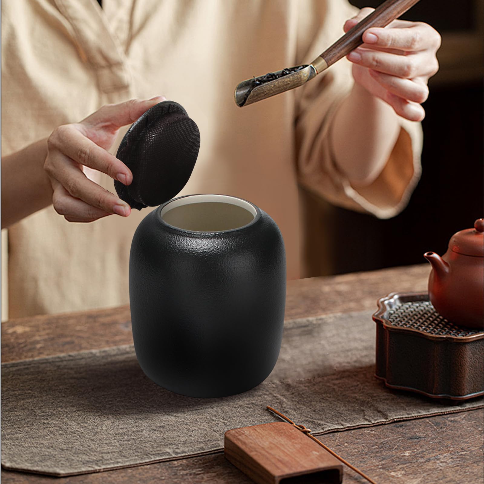 Boîte à thé illustrée traditionnelle - Keiko - La boîte à thé