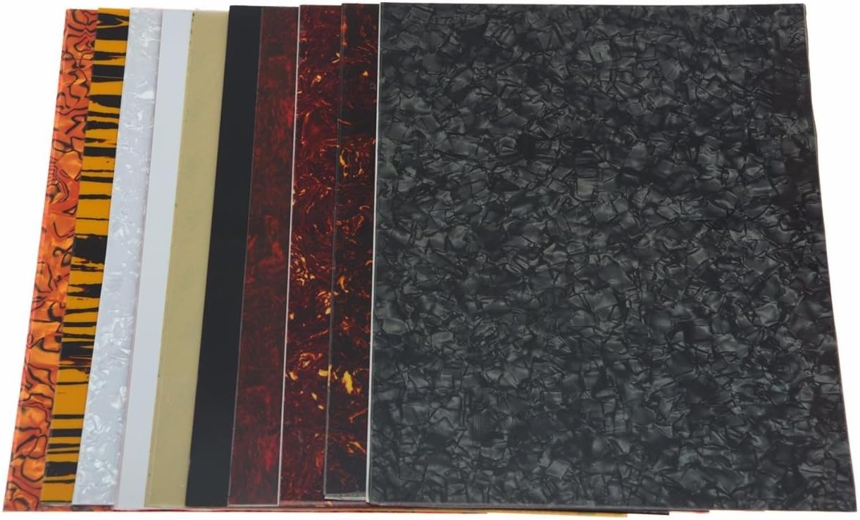 Dopro 25x20cm Dark Tortoise Acoustic Guitar Self Adhesive Scratch Plate Sheet Pickguard Material Sheet image 5