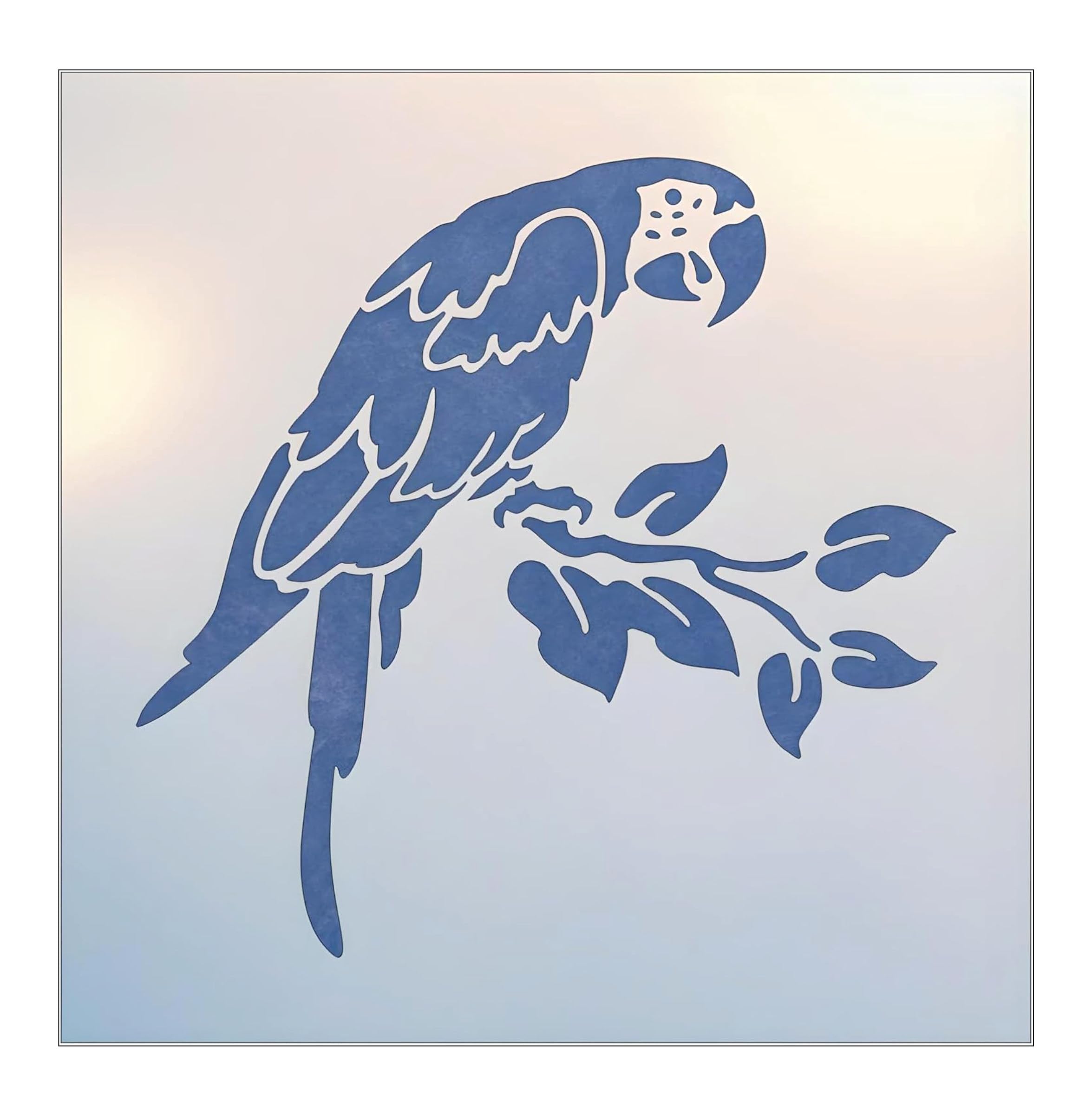 Parrot Stencil Template - 9.25" x 9" Painting on Wood, Walls, Fabric & Crafts – Reusable Animal Stencil for DIY Projects, Home Decor & Art Journals – Medium Size – The Artful Stencil