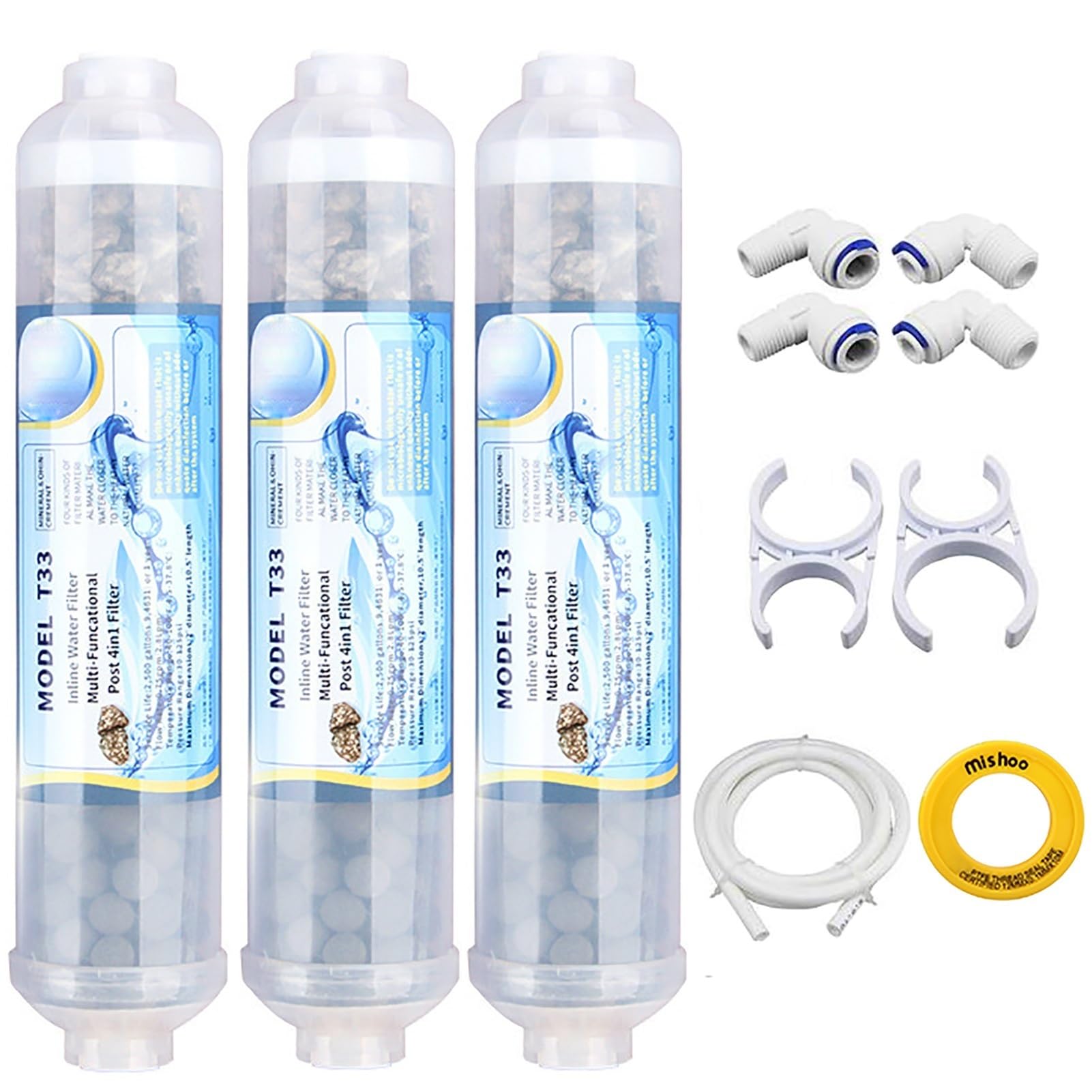 Filtre minéral multifonctionnel 4 en 1 pH+ universel 10 pouces pour osmoseur