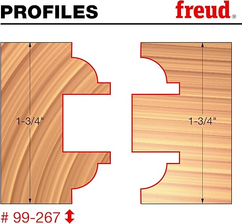 Miniatura 2 de Broca encaminadora Freud 99–001 1/2-pulgadas a 1–1/4 pulgadas con vástago 1/2 pulgada
