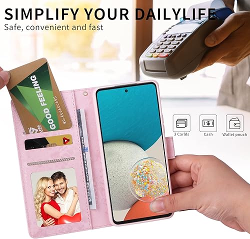 Miniatura 2 de UEEBAI Funda tipo cartera para Samsung Galaxy S23 5G, funda de teléfono de piel sintética con función de soporte, bloqueo RFID, funda con tapa,