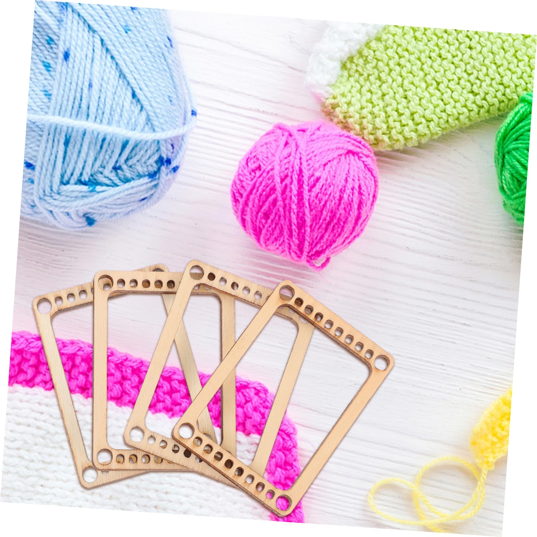 VILLCASE Handcraft Weaving Loom Vwoven Board Child Weaving Tool Wooden Looms Craft Weave Tools