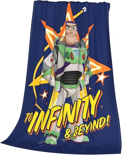 Buzz Lightyear - Manta de forro polar suave y acogedora, manta de franela de felpa, ligera y cálida, para sofá o cama, 50 x 40 pulgadas