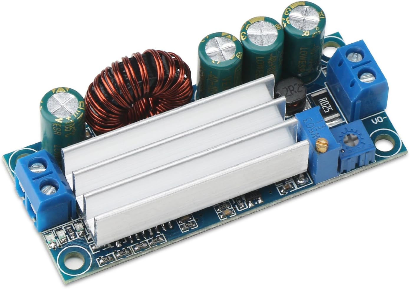 DROK Buck Boost Converter, DC-DC Buck Boost Converter Voltage Step Up Down Regulator CC CV 5-30V to 0.5-30V Adjustable Power Supply Transformer Module