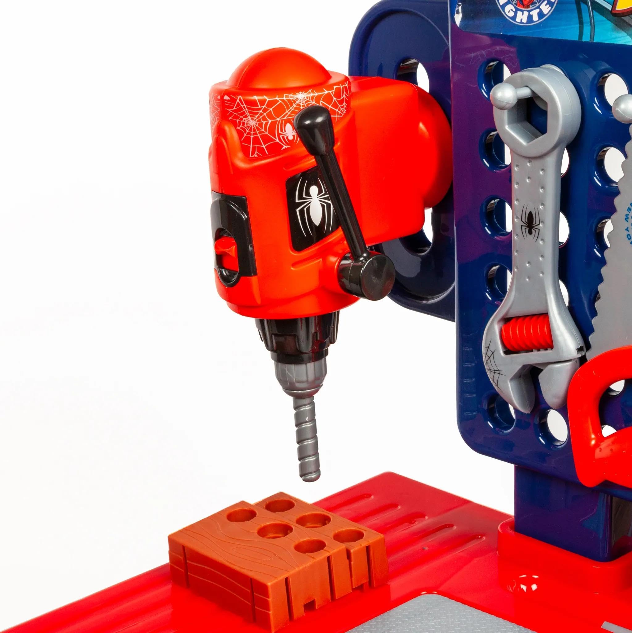 World Tech Toys Marvel Spiderman Bench Set – Tool Bench Playset