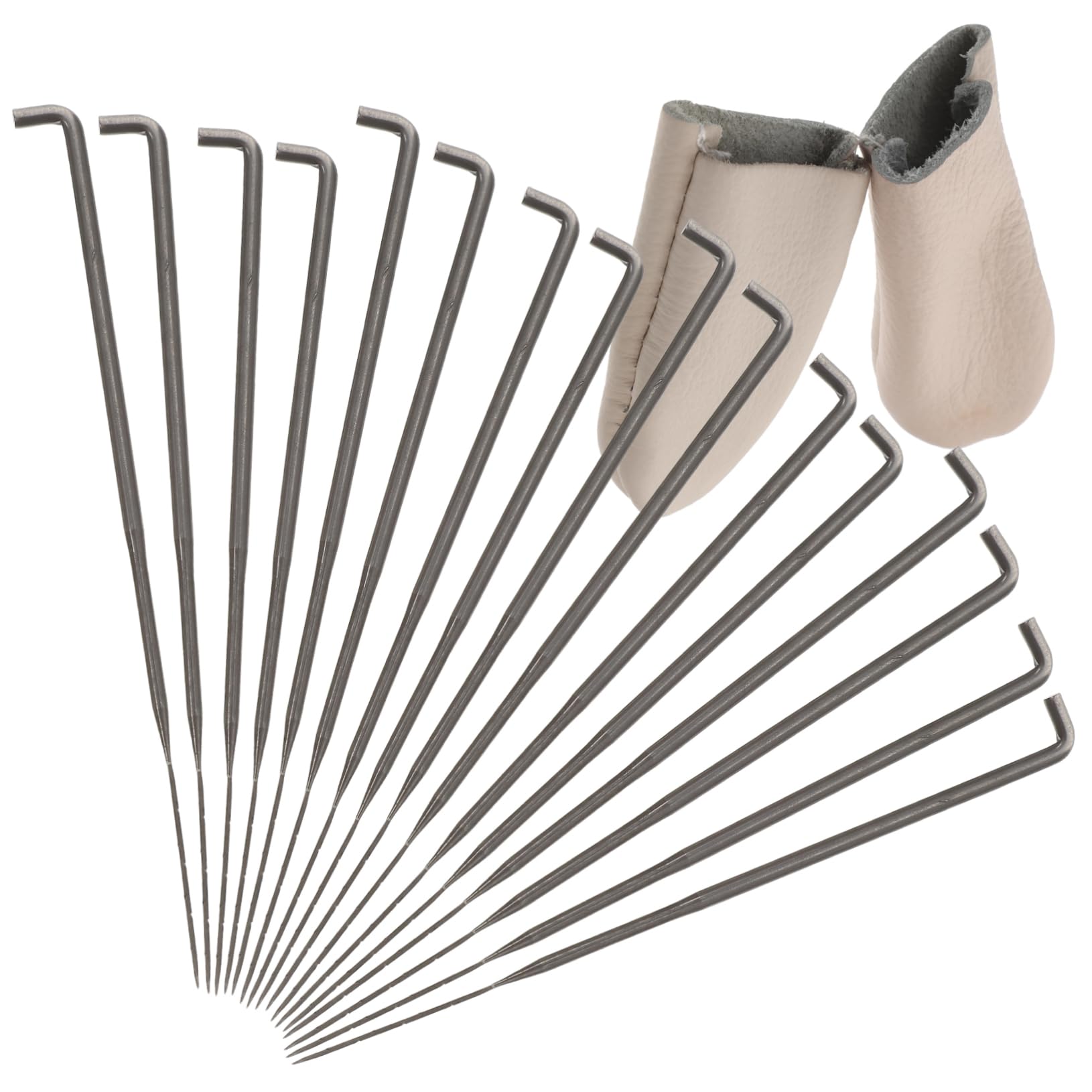 Gadpiparty 3 Sätze Wollfilm -werkzeugset Zum Handnähen Nadel-kit Stickerei Nadeln Stich Stanznadel Zum Sticken Bausatz Zubehör Nadelwerkzeuge Aus Filz Pu-Leder
