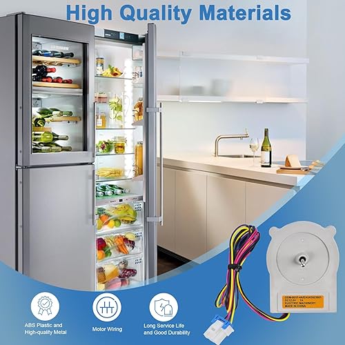 Miniatura 6 de EAU63923601 ODM-001F-4A Motor de ventilador de condensador de refrigerador Motor de doble puerta DC compatible con refrigerador LG Haier, reemplaza