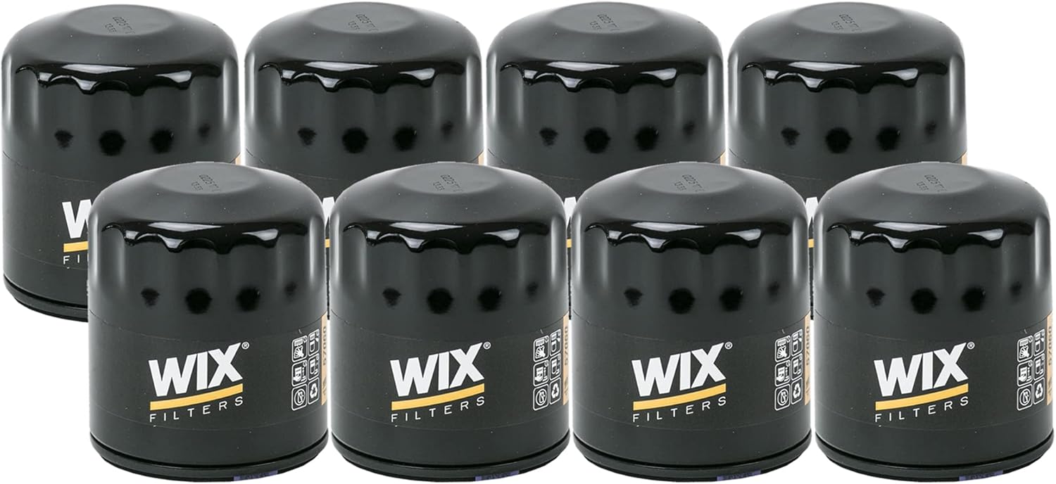 Set of 8 Engine Motor Oil Filters For Alfa Romeo Buick Cadillac Chevrolet Chrysler Dodge Fiat Freightliner GMC Hummer Isuzu Jeep Pontiac Ram Saab Saturn Suzuki Volkswagen FI
