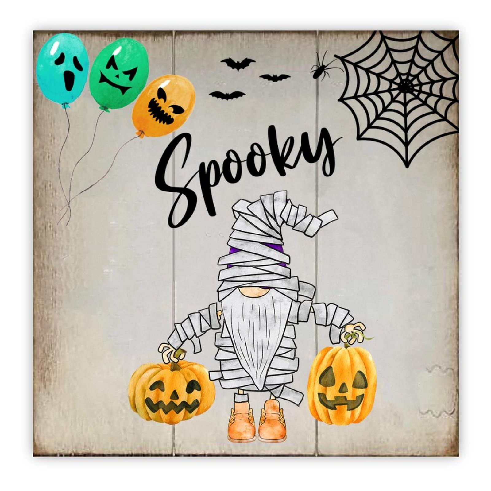 Citrouille effrayante Halloween en bois : égayez votre cuisine ce style
