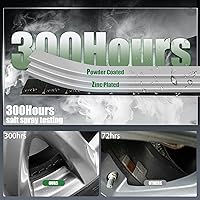 Vista 3 de EZISO - Pesos de rueda de 12 oz, color negro, peso de rueda con respaldo adhesivo de 0.5 onzas (144 unidades, paquete de 72 onzas)