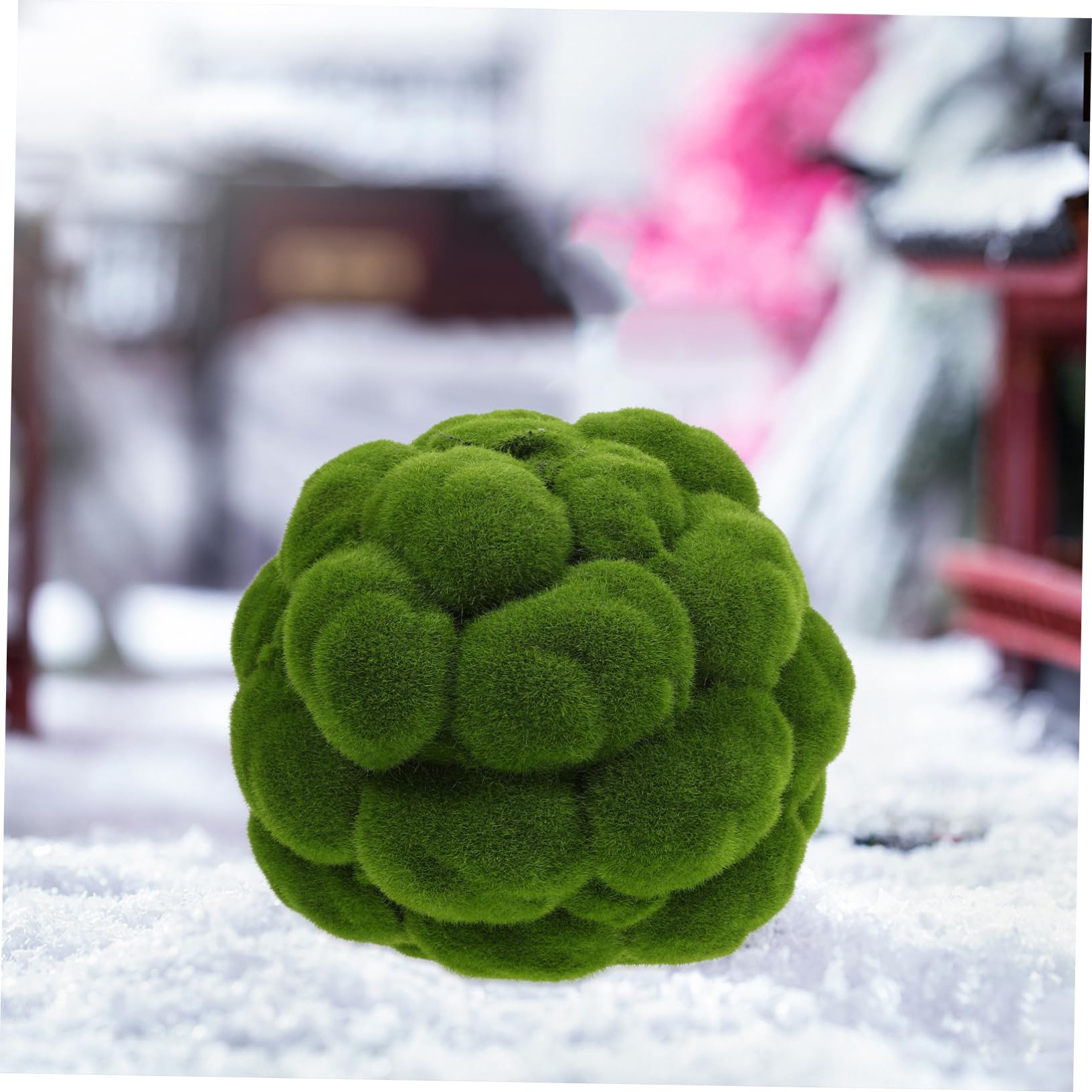 Vaguelly Pallina di Muschio Artificiale in Pvc Verde, Aspetto Realistico, Resistente alla Deformazione, Decorazione per Soffitti e Paesaggi