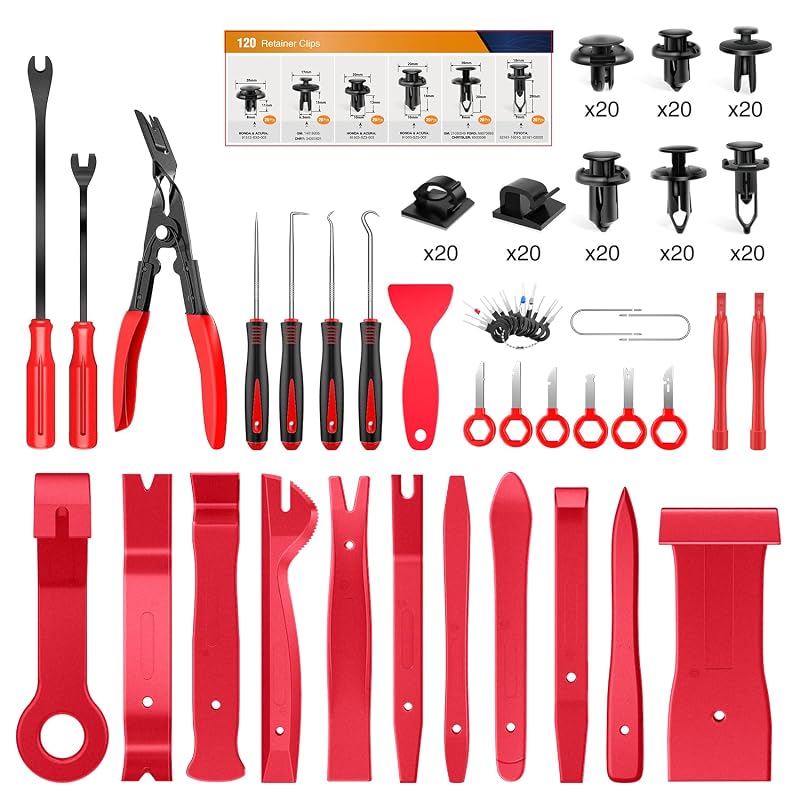 Kit GOOACC com 200 clips de acabamento automotivo e ferramentas de remoção GRC-211