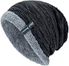 Unisex Hairpin Knit Warm Hat Beanie Cap Head Fashion Outdoor Hedge Cap Hat Unisex Baseball Cap Black, One Size