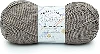 Vista 10 de Lion Brand Yarn Feels Like alpaca, hilo suave para tejer, borgoña, 1 paquete