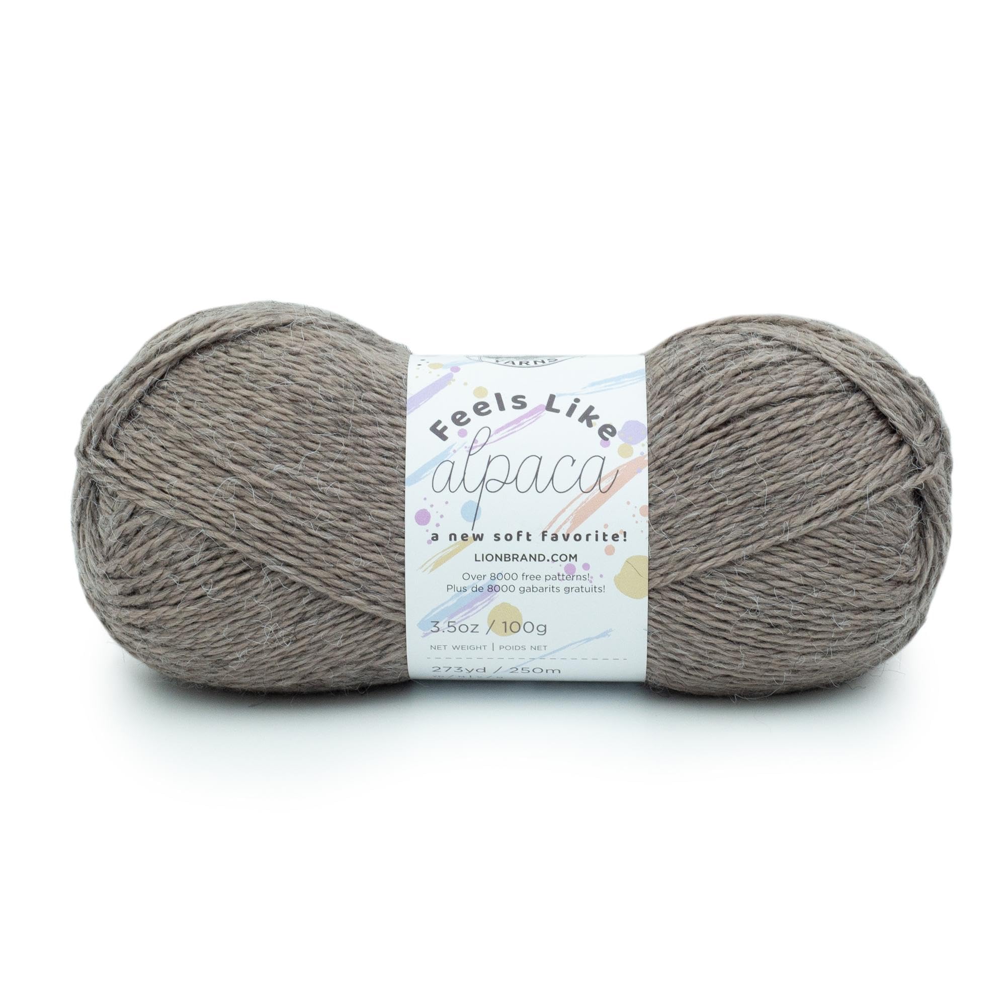 Fil Lion Brand Feels Like Alpaca Taupe 151-125, tricot sans irritation