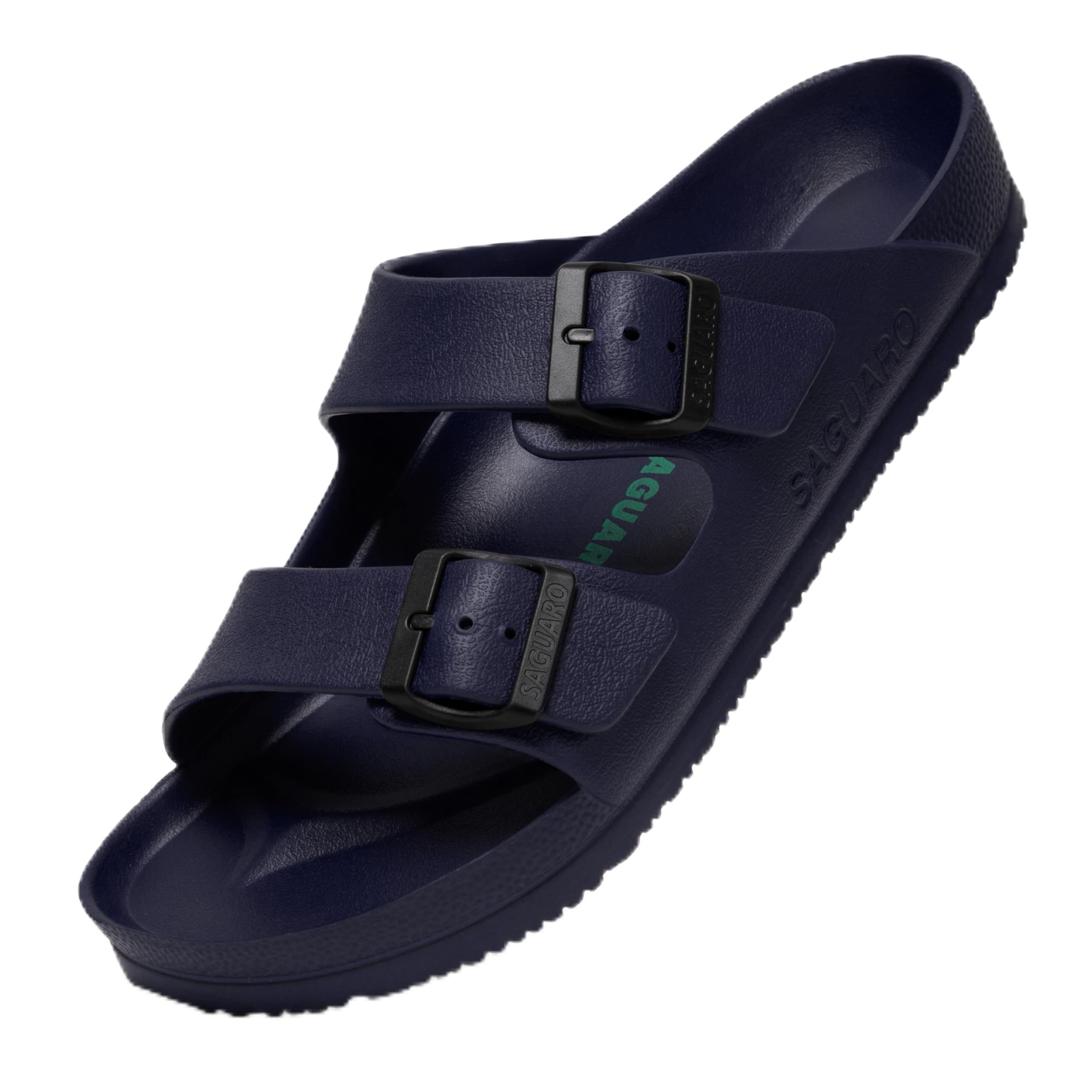 SAGUARO Hausschuhe Herren Damen Leicht Elastisch Pantoletten Klassisch Badschuhe Unisex Erwachsener Sandalen 36-48 EU