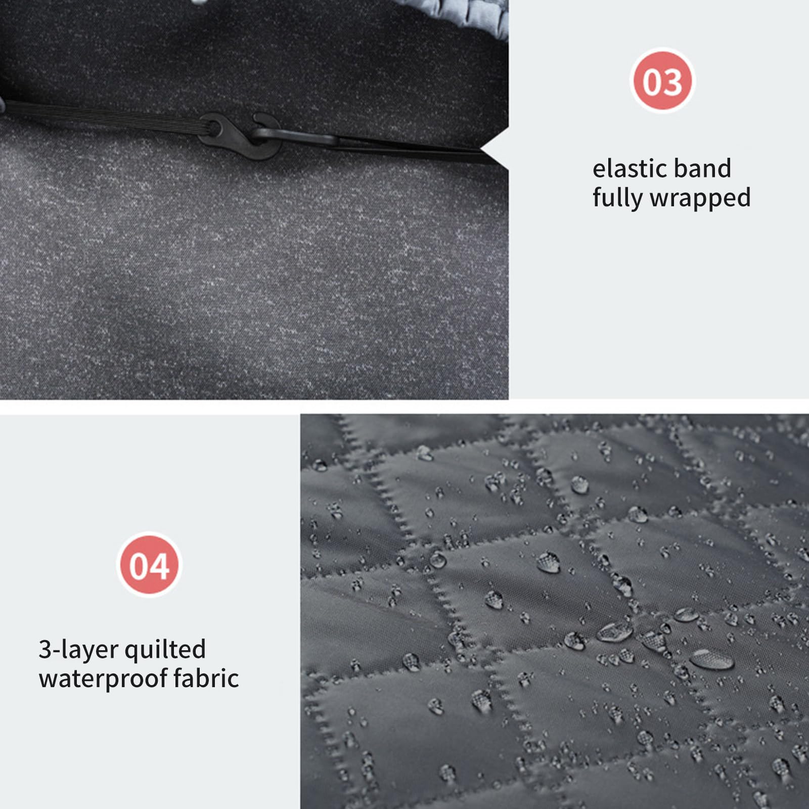 Fundas de invierno para cochecito de bebé, protección contra la intemperie, transpirable, resistente al viento, de algodón, ajuste universal