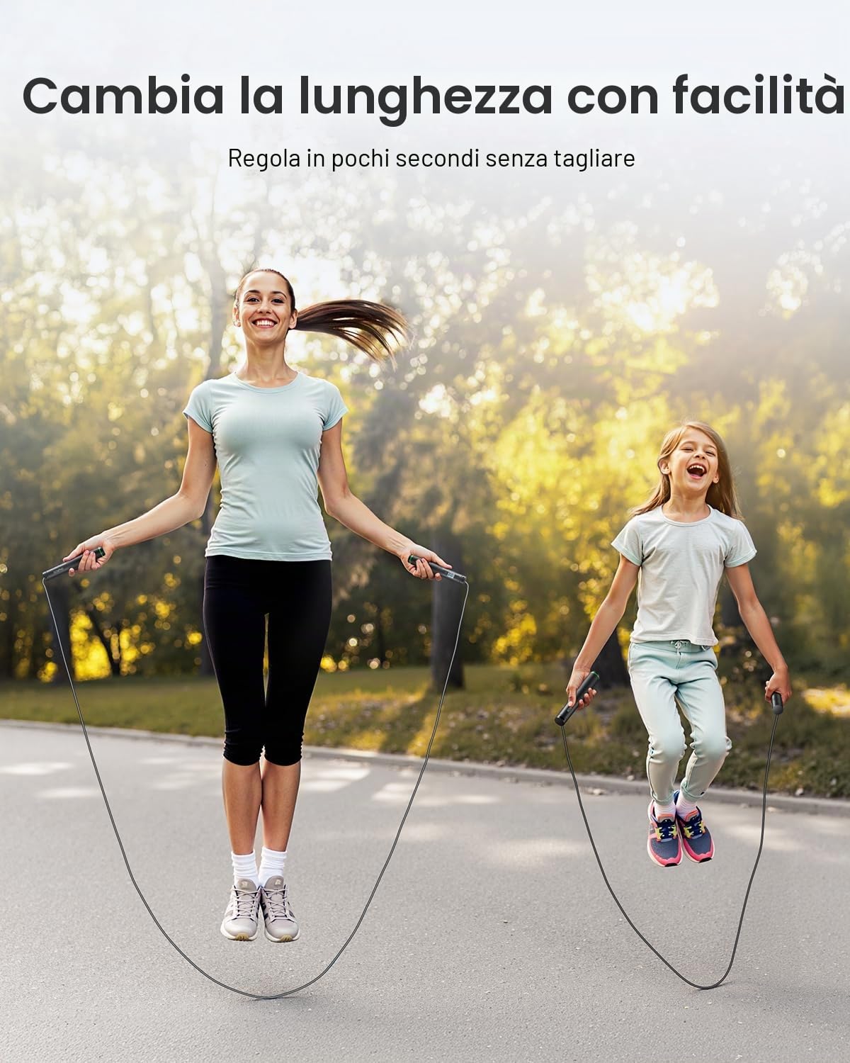 RENPHO Corda per saltare Smart Fitness Skipping Rope con analisi dei dati APP, corda per saltare allenamento, corda per saltare fitness, crossfit, sport professionale, corda per saltare