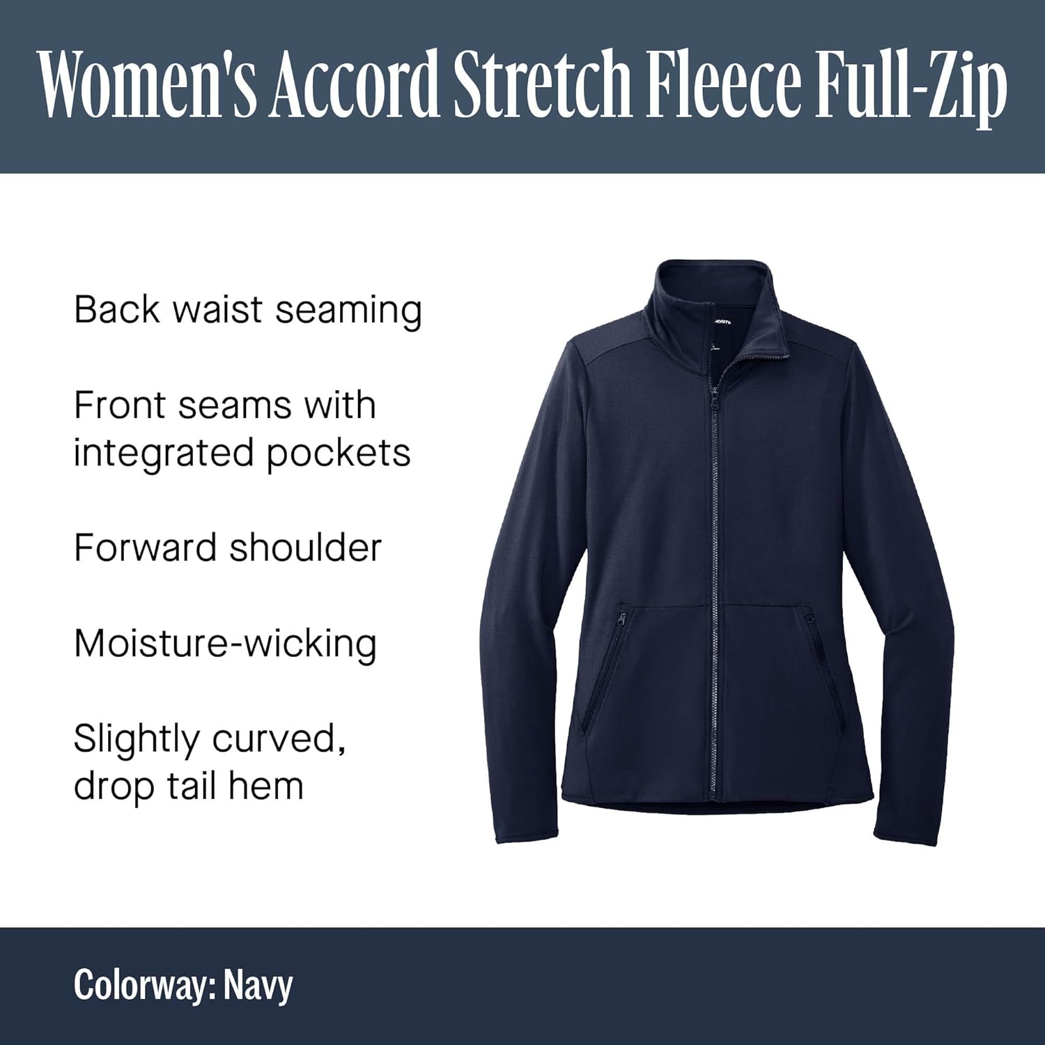 Port Authority Women's Accord Stretch-Fleece Full-Zip Jacket
