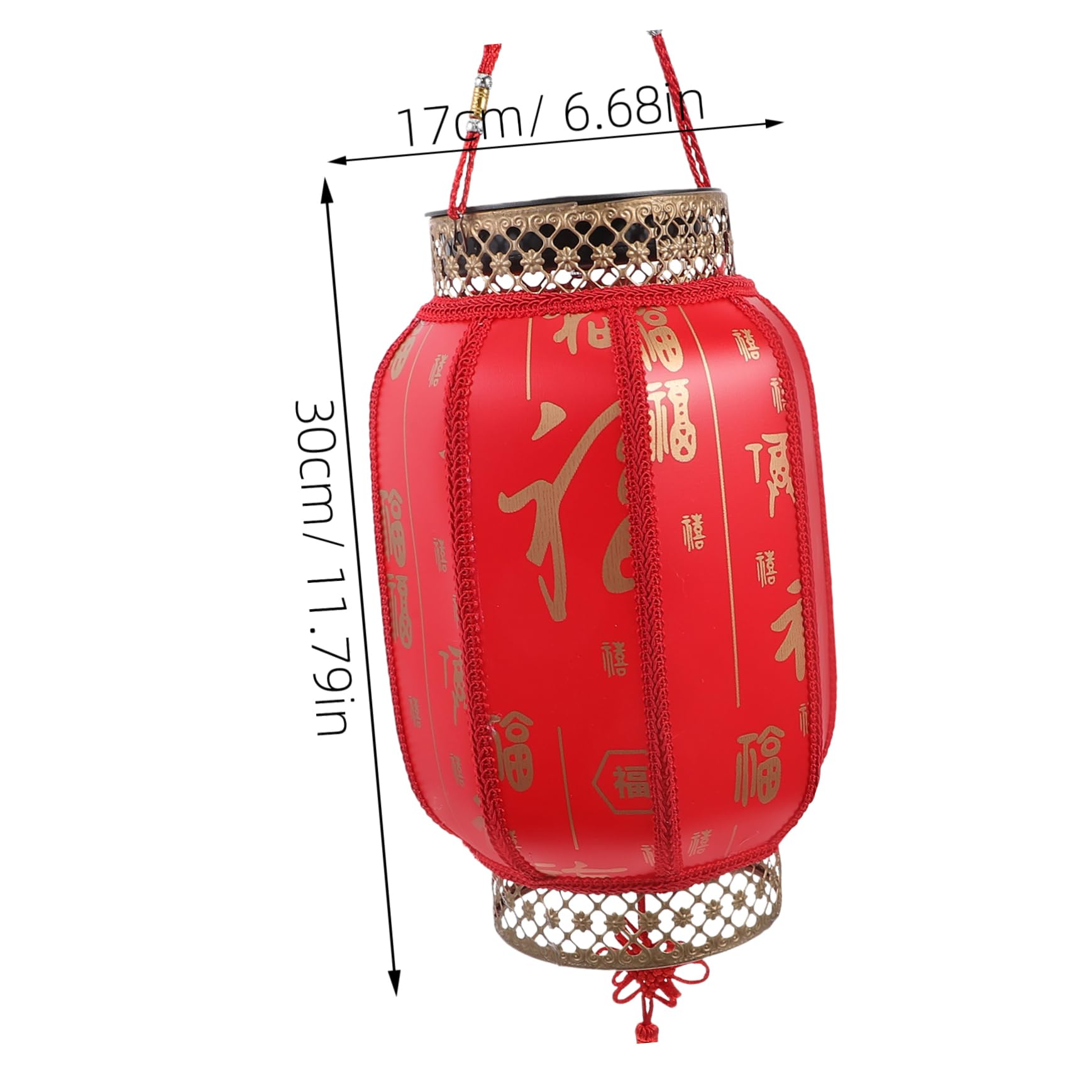 Angoily Solar Lantern Solar Powered Hanging Lantern - Autumn Festival Lanterns Outdoor Pendant Light Outdoor Patio Decor Decorations Flocking Cloth Shine