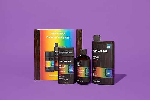 Miniatura 5 de Every Man Jack Caja Pride Essentials, incluye tres elementos esenciales de aseo con ingredientes limpios y aromas increíbles, completa su rutina con