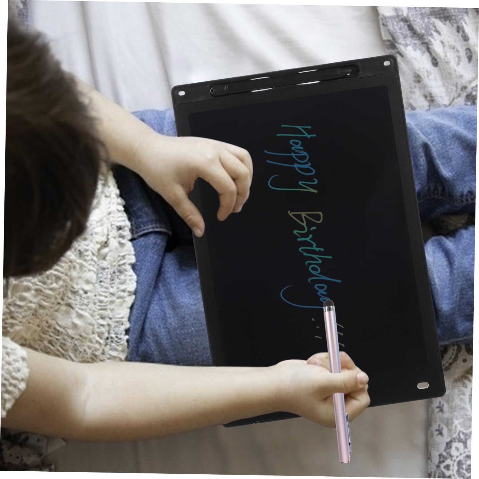Uonlytech 16pièces Stylet Capacitif Écriture Fluide Et Précise pour Écrans Tactiles Outil Innovant pour Prendre des Notes Et Dessiner Compatible avec Smartphones Et Tablettes Couleurs