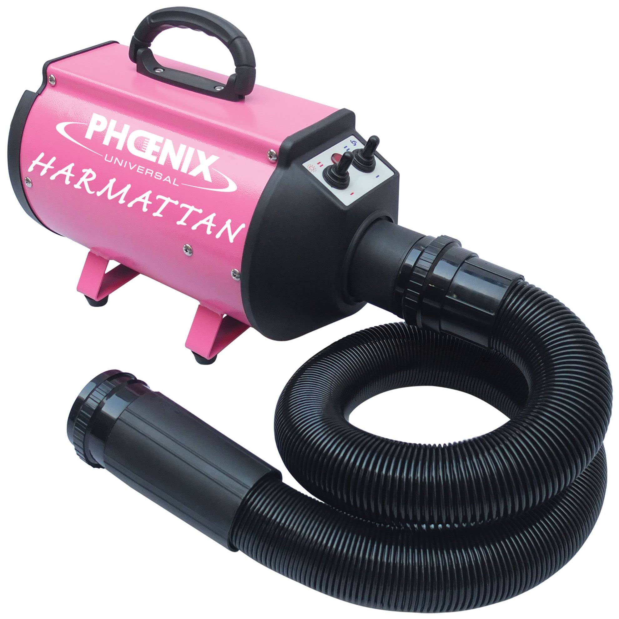 Phoenix Séchoir Harmattan Rose 2 Vitesses Portable pour Chien 2200 W