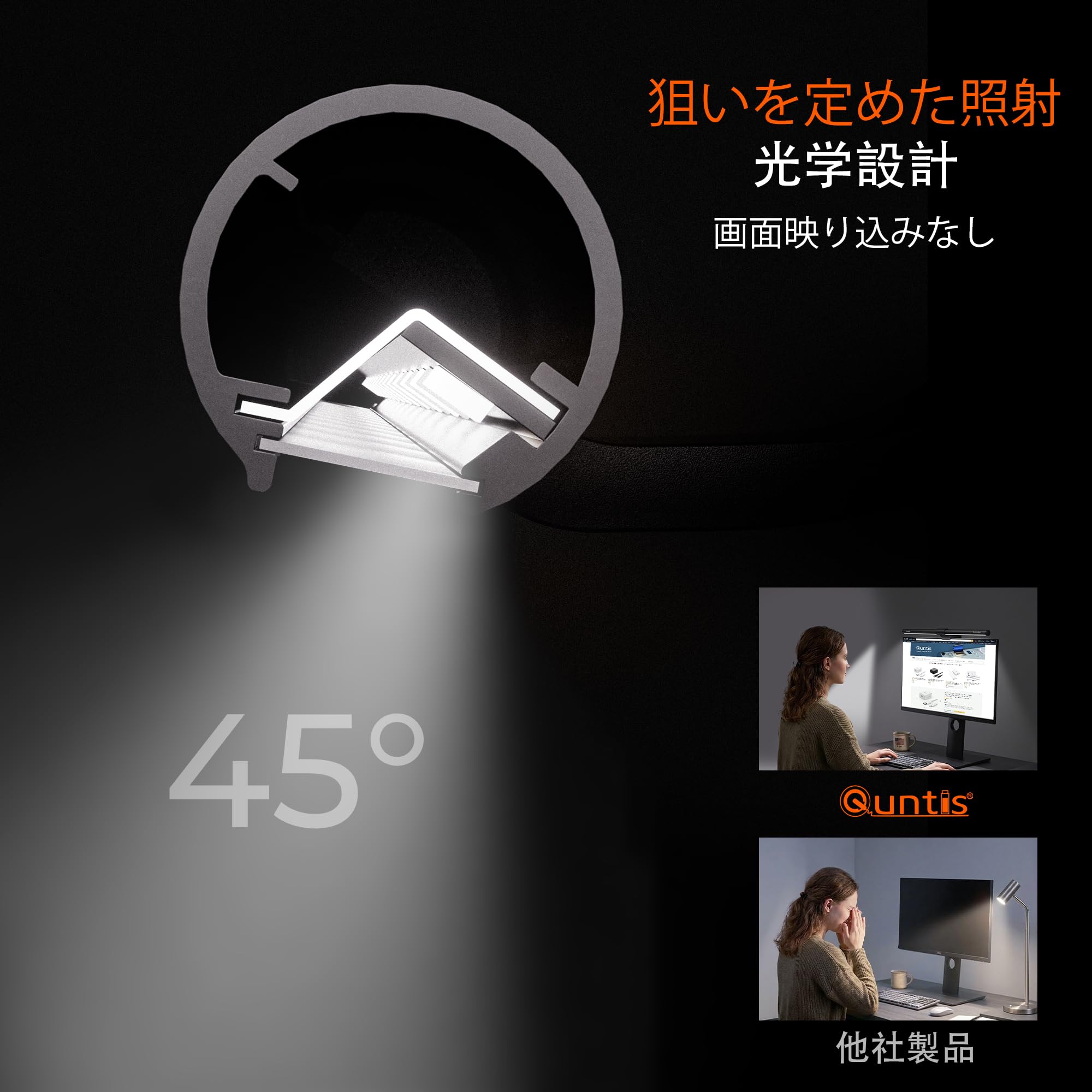 Amazon.co.jp: Quntis モニターライト USBライト 無線リモコン搭載