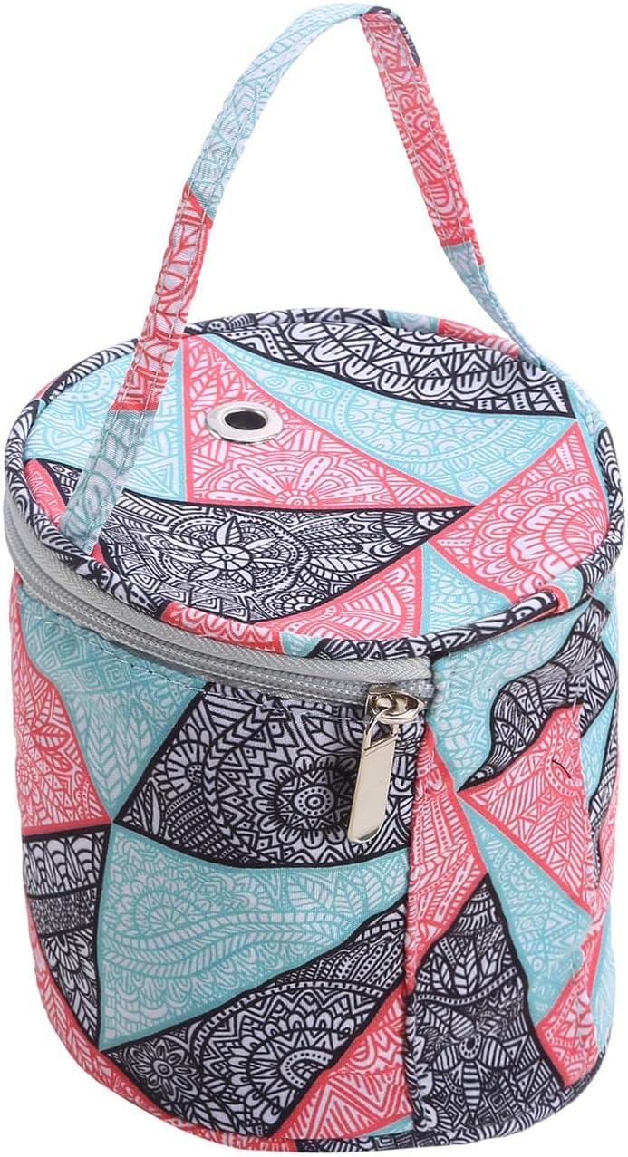CALANDIS Travel Yarn Storage Bag Tote Small Holder Case Gift for Crochet Beginners Geometric | Totes & Cases | Crocheting & Knitting | Needlecrafts & Yarn | Crafts