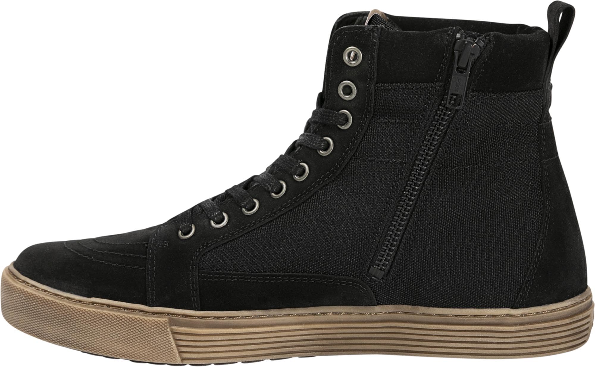 John Doe Neo Sneaker Chaussures de moto imperméables en cuir pour femme Noir